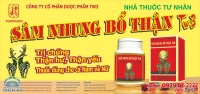 In bạt quảng cáo cho sản phẩm sâm nhung bổ thận TW3